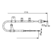 Bosch Handbrake Cable Right Rear 1 987 482 075