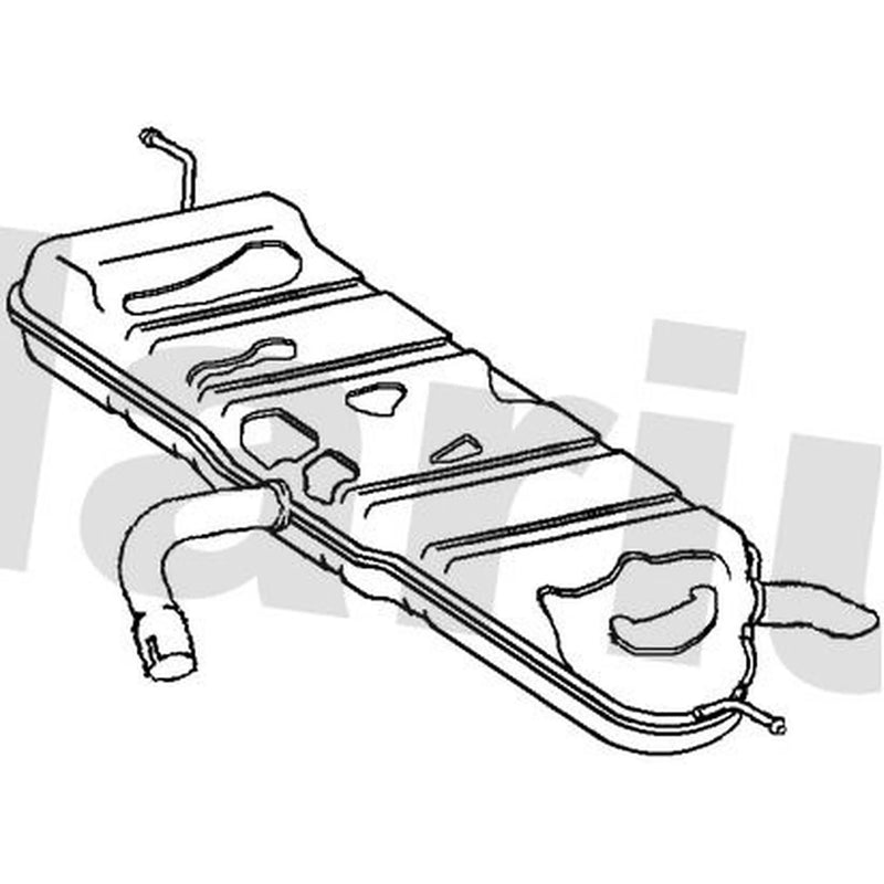 Klarius Box With Tail Pipe Rear VW840B