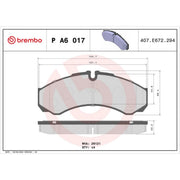 Brembo 4 x Rear Brake Pad Set PA6017