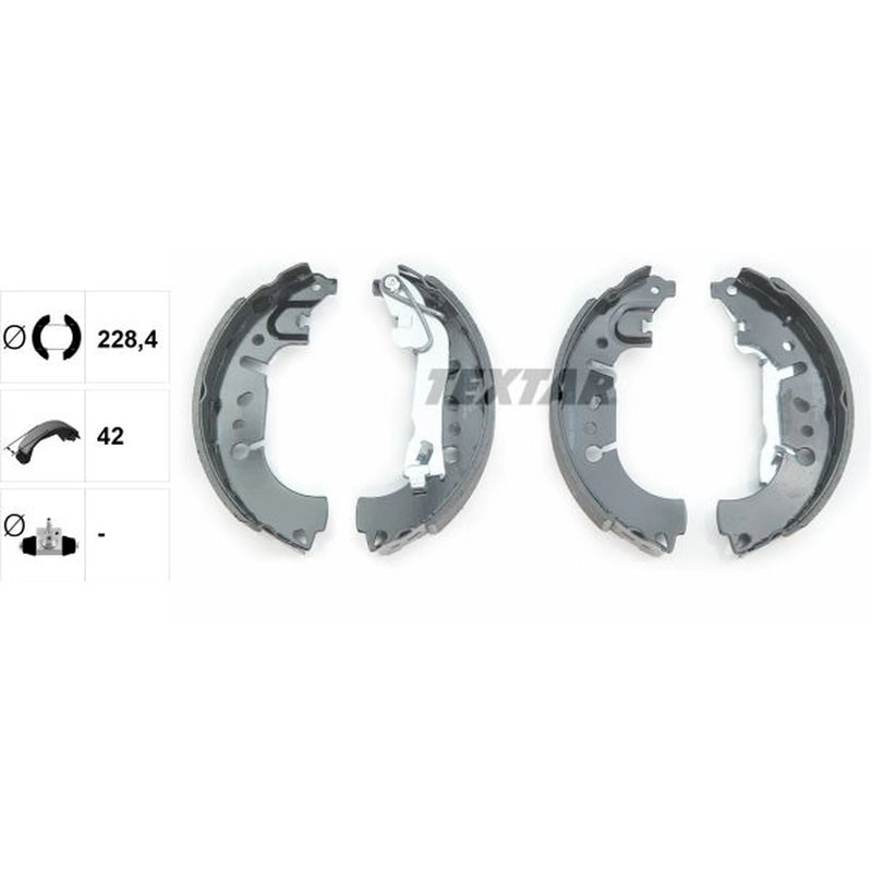 Textar Brake Shoe Set Axle Kit 91081500