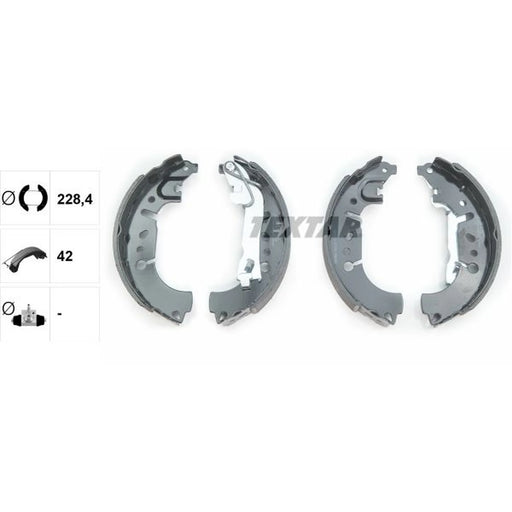 Textar Brake Shoe Set Axle Kit 91081500