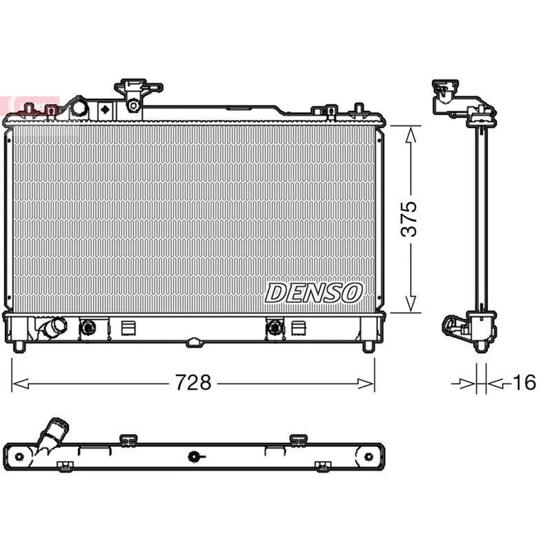 Denso Engine Radiator DRM44029