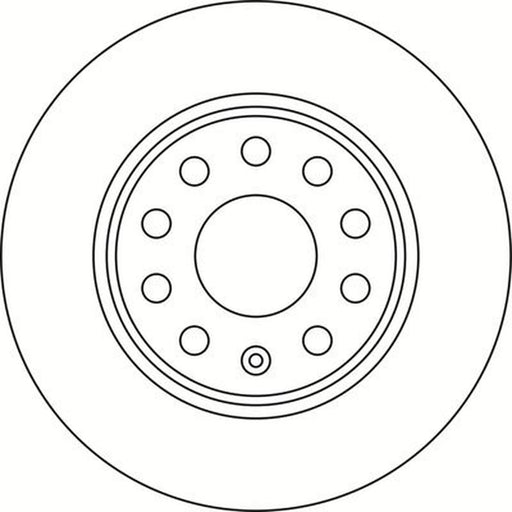 Abtex 2 x Solid Rear Brake Discs BD2101S