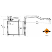NRF Heater Matrix Core Heat Exchanger 54428