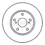 Borg & Beck 2 x Front Brake Discs BBD4807