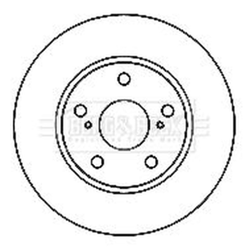 Borg & Beck 2 x Front Brake Discs BBD4807