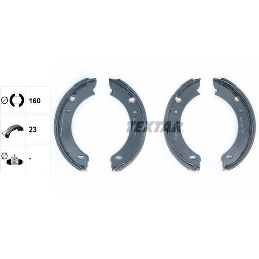 Textar Parking Brake Shoe Set 91048301