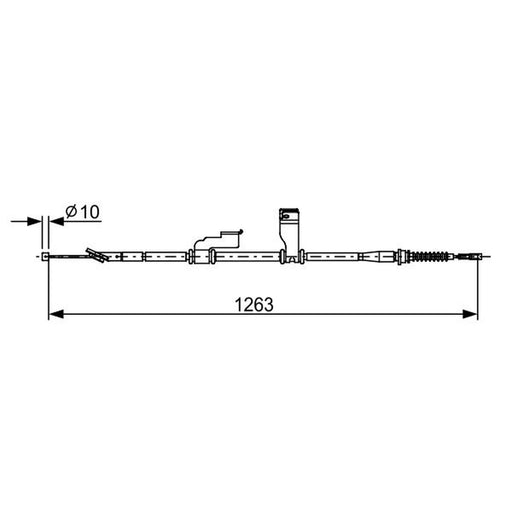 Bosch Handbrake Cable Right Rear 1 987 482 617