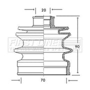First Line Drive Shaft Bellow Kit Front Left FCB2057