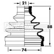 First Line Drive Shaft Bellow Kit Front Left FCB6045