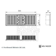Blue Print Engine Air Filter ADL142229