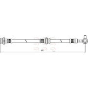Apec Brake Hydraulic Hose Line Front Right HOS4057
