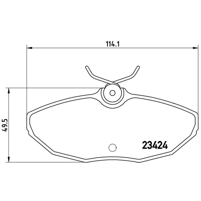 Brembo 4 x Rear Brake Pad Set P36013