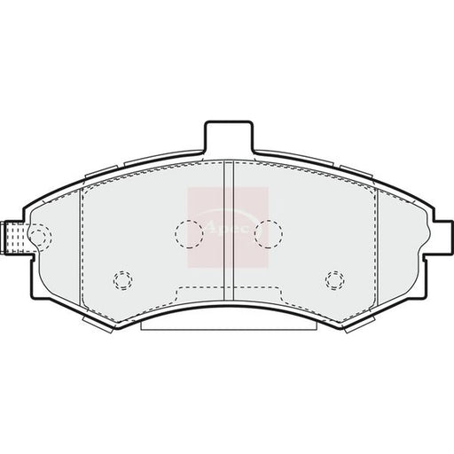 Apec Front Brake Pad Set PAD1388