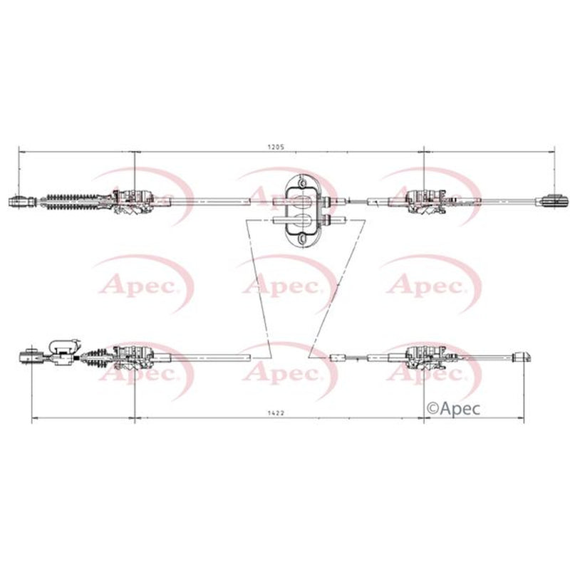Apec Manual Transmission Cable Pull CAB7005