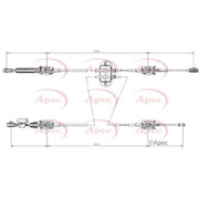 Apec Manual Transmission Cable Pull CAB7005