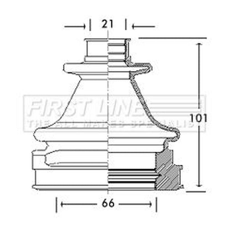 First Line Drive Shaft Bellow Kit Front Left FCB2769