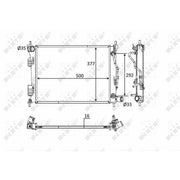NRF Engine Radiator 58556