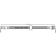 Juratek Brake Hydraulic Hose Line Rear JBH1138