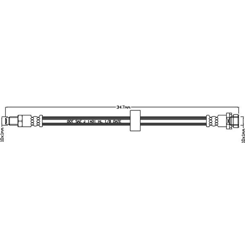 Juratek Brake Hydraulic Hose Line Rear JBH1138