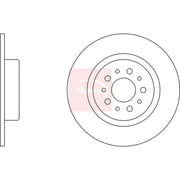 Apec 2 x Solid Rear Brake Discs DSK2335