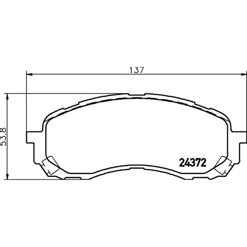 DON Front Brake Pad Set PCP1563