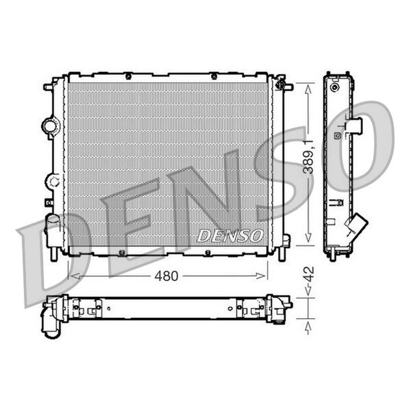 Denso Engine Radiator DRM23009