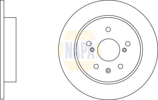 NAPA Front Vented & Rear Vented Brake Discs & Pads fits FIAT SUZUKI