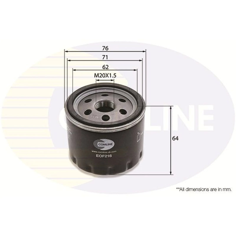 Comline Engine Oil Filter EOF216