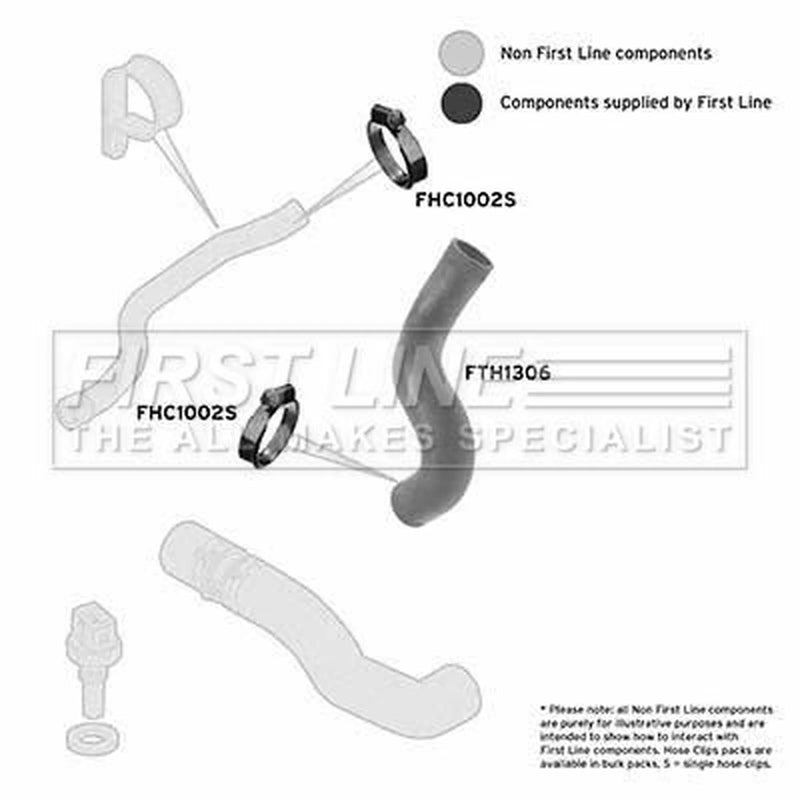 First Line Intercooler Turbo Charge Air Hose FTH1306