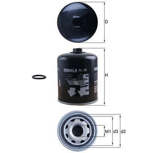 Mahle Pcl Tyre Tread Depth Gauges 1.6Mm AL 29