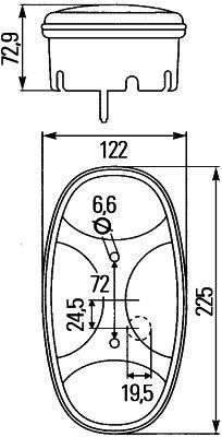 Hella 2VP 343 640-277 Tail Light Assembly