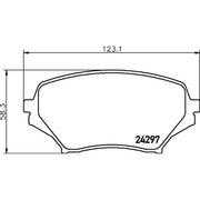 DON Front Brake Pad Set PCP1956