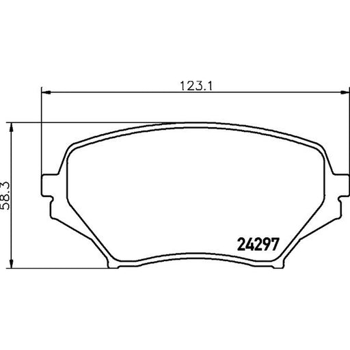 DON Front Brake Pad Set PCP1956