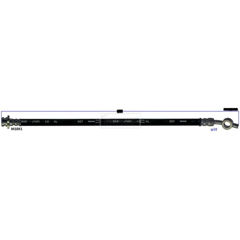 Borg & Beck Brake Hydraulic Hose Line Front Righ BBH9098