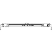 Juratek Brake Hydraulic Hose Line Rear Left JBH1106L