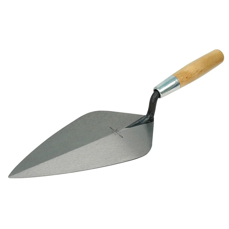 Marshalltown 34 Wide London Pattern Brick Trowel - Wooden Handle 11in - M3411