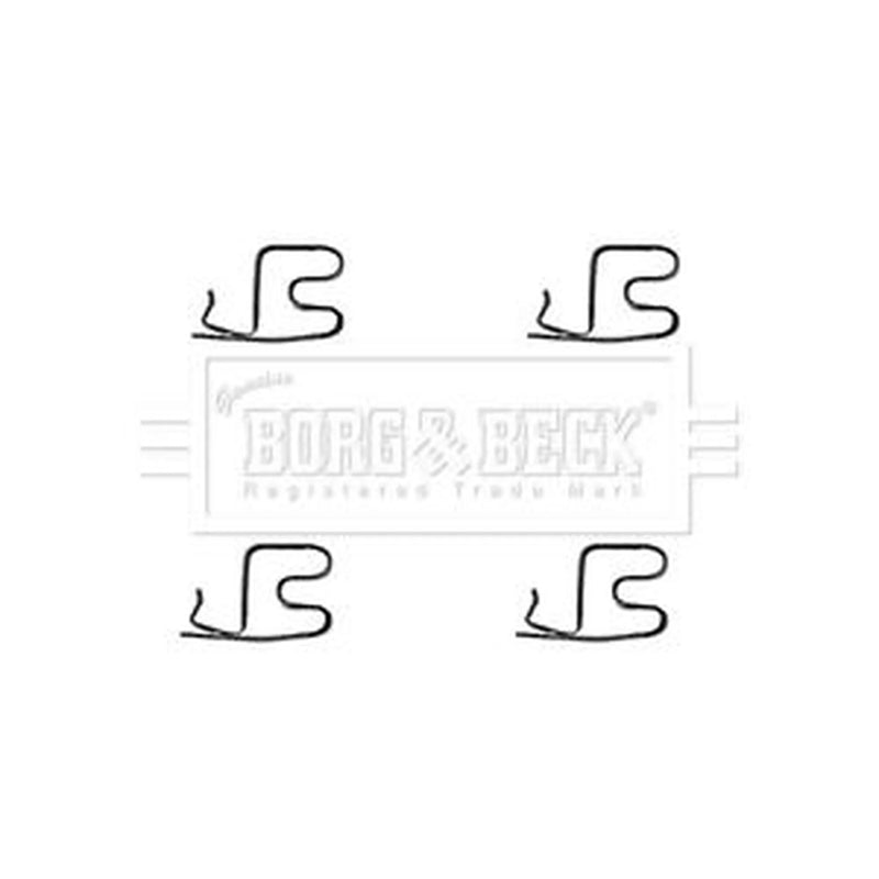 Borg & Beck Brake Pad Accessory Fitting Kit Front BBK1391