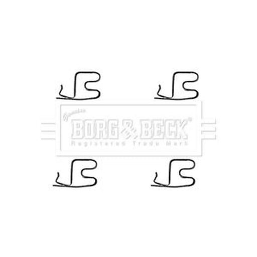 Borg & Beck Brake Pad Accessory Fitting Kit Front BBK1391