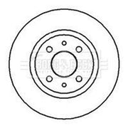 Borg & Beck 2 x Solid Front Brake Discs BBD4002