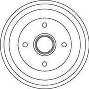 Abtex Brake Drum Assembly Rear BDM956