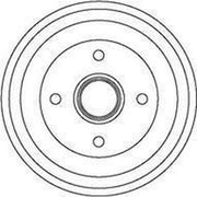 Abtex Brake Drum Assembly Rear BDM956