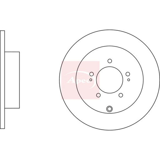 Apec 2 x Solid Rear Brake Discs DSK2697