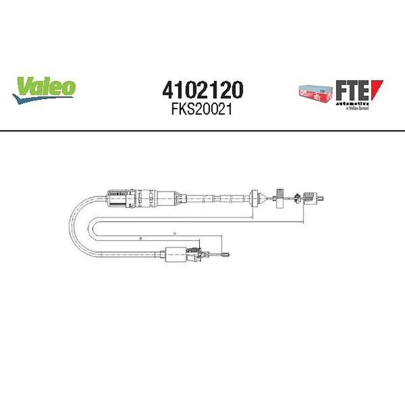 Valeo Clutch Control Cable Pull 4102120