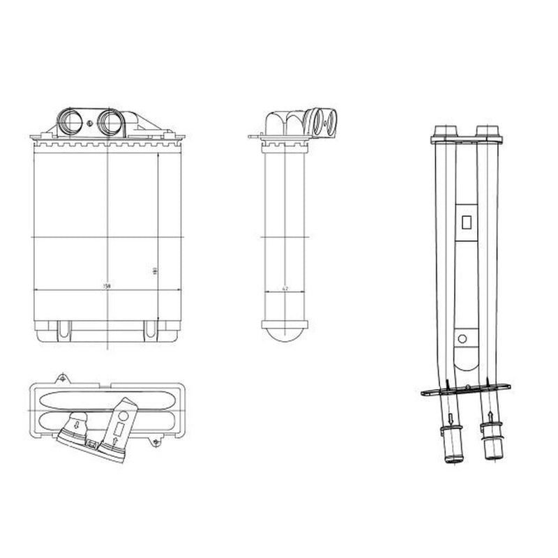 NRF Heater Matrix Core Heat Exchanger 54415