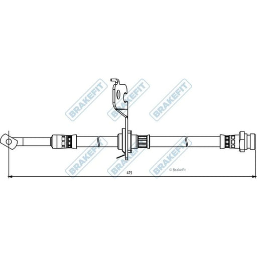 Apec Brake Hydraulic Hose Line Rear Left BHO4248