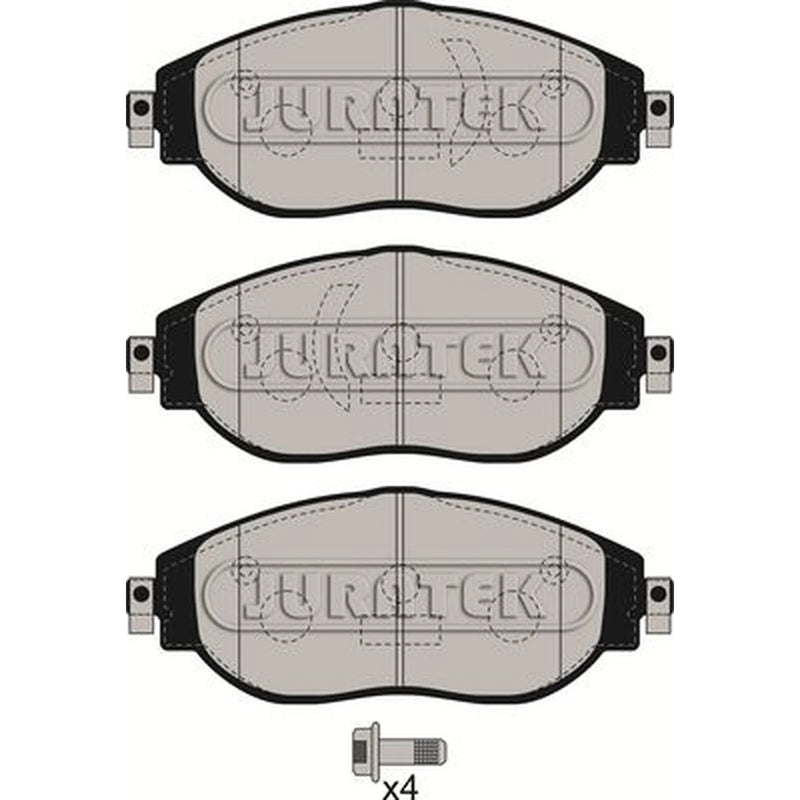 Juratek Front Brake Pad Set JCP8296