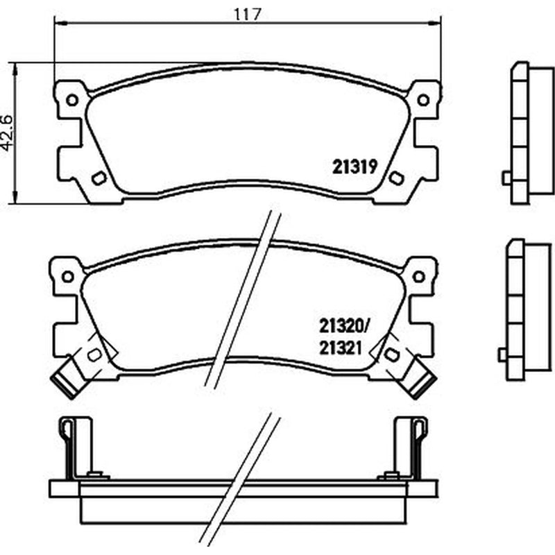 Mintex Rear Brake Pad Set MDB1438