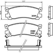 Mintex Rear Brake Pad Set MDB2237