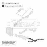 Borg & Beck Intercooler Turbo Charge Air Hose BTH1071